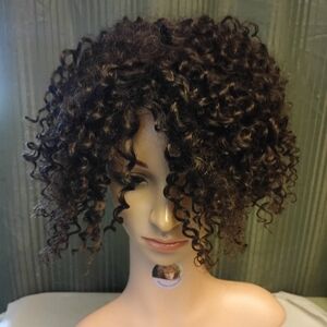 Geneva 100% Indian Remy Human Hair Topper 6x5 Deep Curl 12 Inches